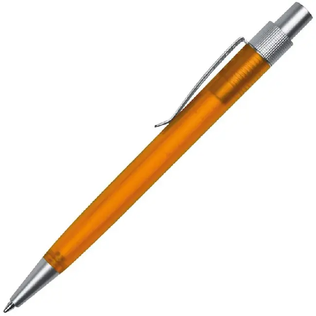 Ручка пластиковая матовая Серебристый Оранжевый 4340-04
