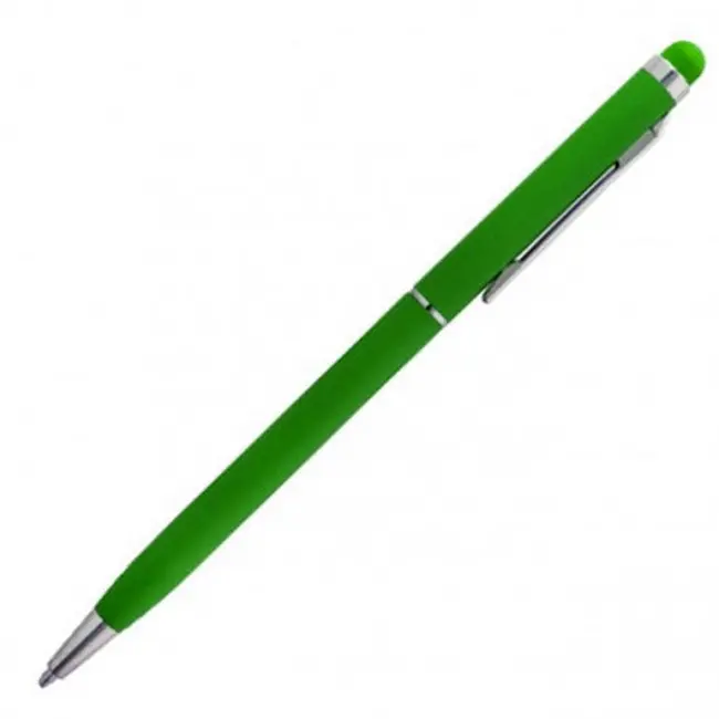 Ручка стилус металева 'STELA' Зеленый Серебристый 15297-02