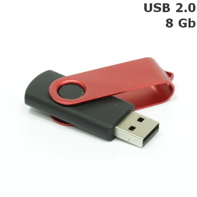 Флешка 'Twister' 8 Gb USB 2.0 Черный Красный 3673-68