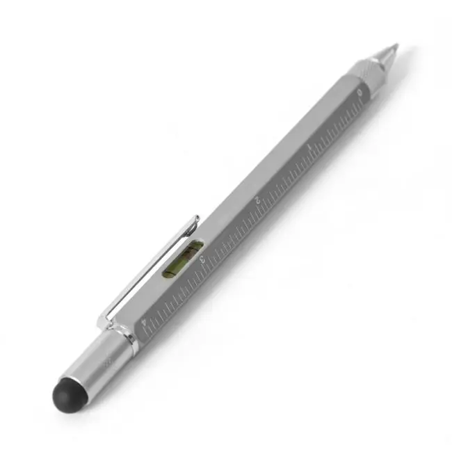 Ручка металлическая Multi-tool 5в1 Серый Серебристый 7077-03