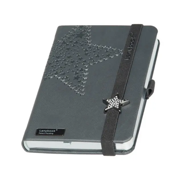Записна книжка A6 'LanyBook' в клітинку білий блок Серый 6217-01
