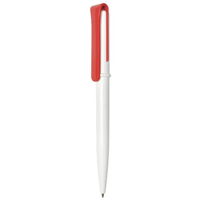 Ручка Uson пластикова з поворотним механізмом Белый Красный 3911-43