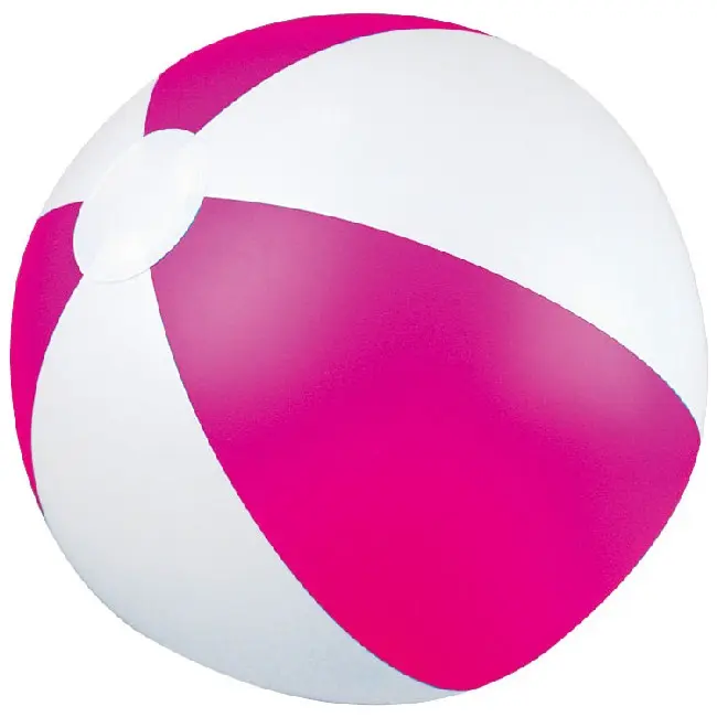 Небольшой 2-х цветный пляжный мяч диаметр 28 см. Розовый Белый 5288-04