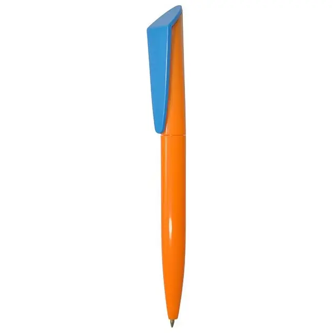 Ручка Uson пластикова з поворотним механізмом Оранжевый Голубой 3910-53