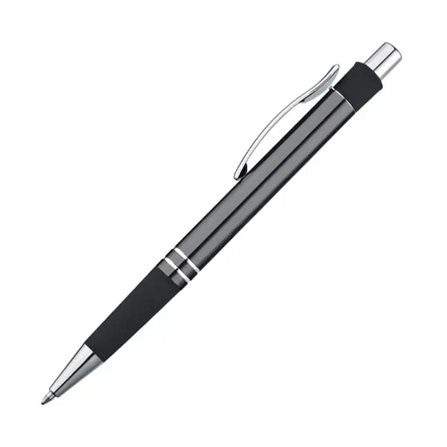 Ручка металлическая Серебристый Черный Серый 4348-02