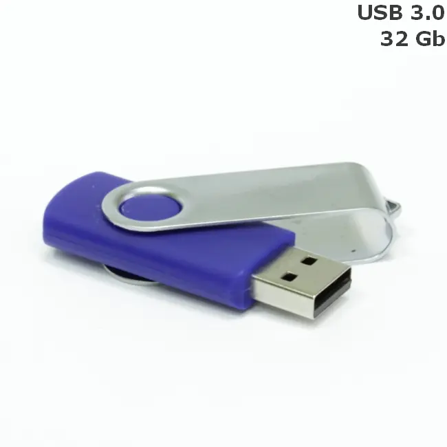 Флешка 'Twister' 32 Gb USB 3.0 Серебристый Темно-синий 15258-86