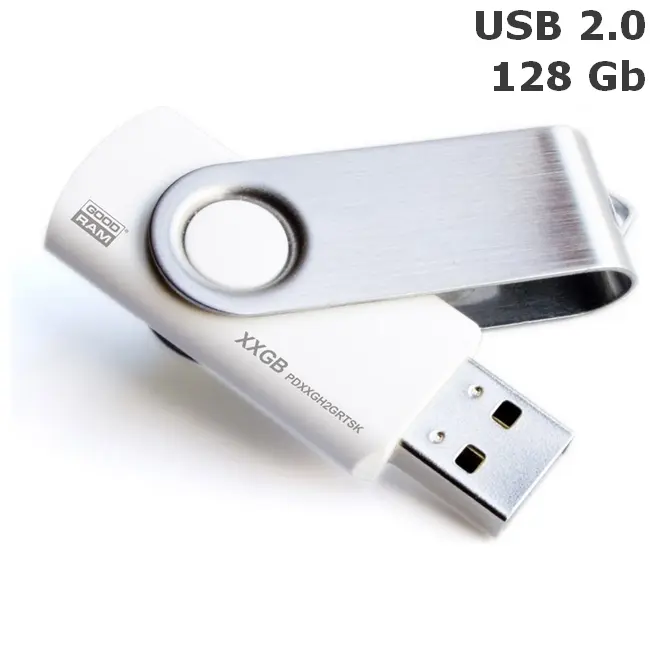 Флешка 'GoodRAM' 'TWISTER' 128 Gb USB 2.0 біла Белый Серебристый 6376-01
