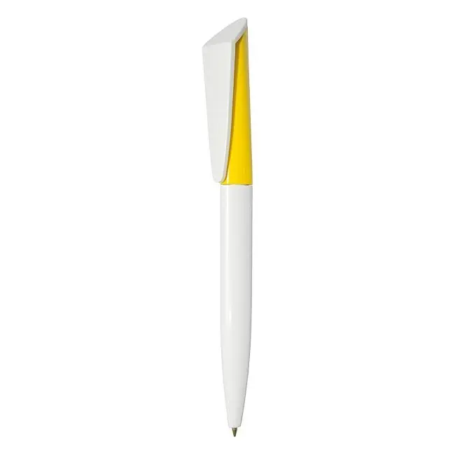 Ручка Uson пластикова Белый Желтый 3910-11