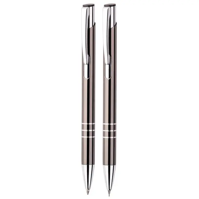 Набір ручка і олівець металеві Серебристый Серый 5676-01