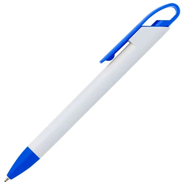 Ручка пластикова Белый Синий 1581-01