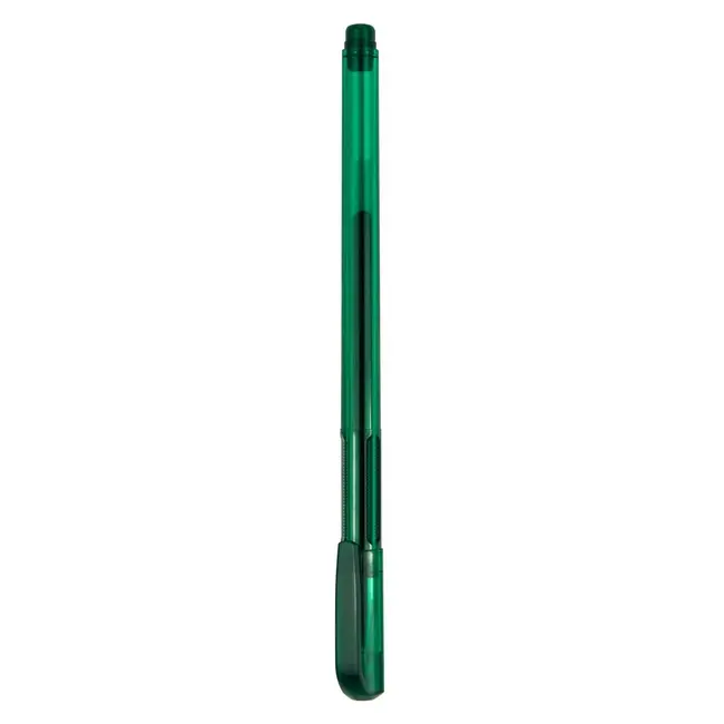 Ручка гелевая 0,5 мм пишет зеленым Зеленый Серебристый 15027-04