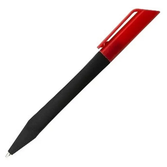 Ручка пластикова з покриттям Soft Touch Красный Черный 8815-05
