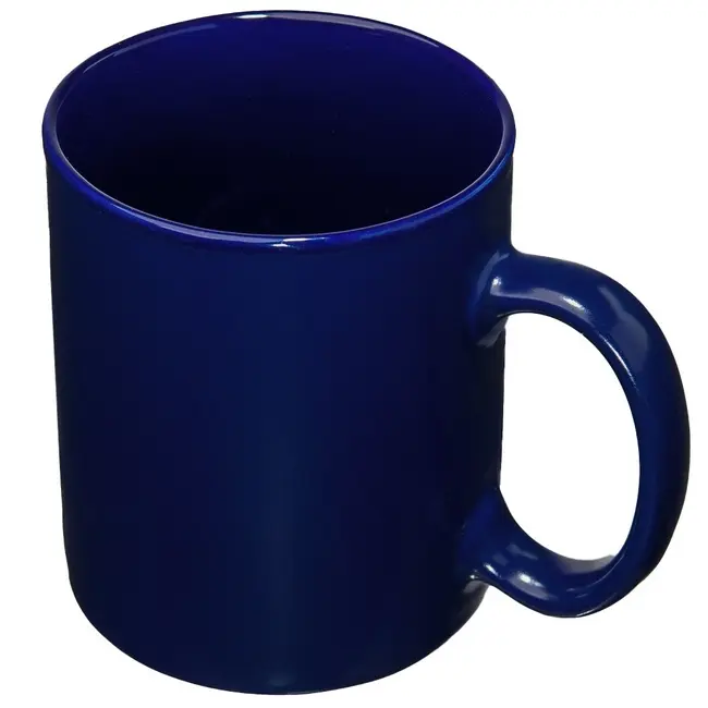 Чашка керамічна євроциліндр 310мл Темно-синий 1311-04