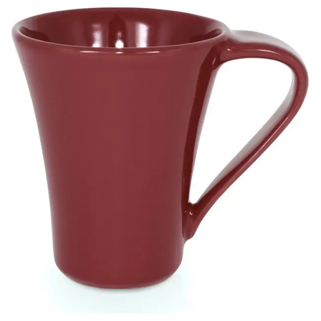 Чашка керамічна Flores 250 мл Бордовый 1758-02
