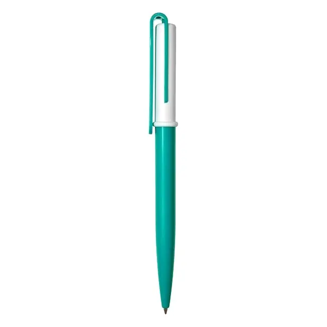 Ручка 'Uson' пластикова з поворотним механізмом Белый Зеленый 3911-70