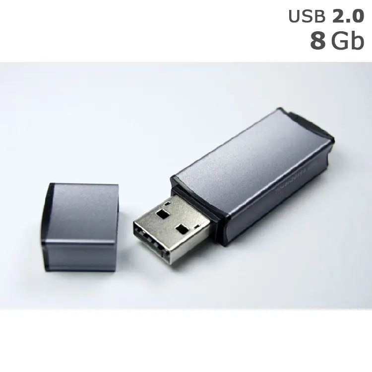 Флешка 'GoodRAM' 'EDGE' под логотип 8 Gb USB 2.0 кобальтовая Серый 4830-06