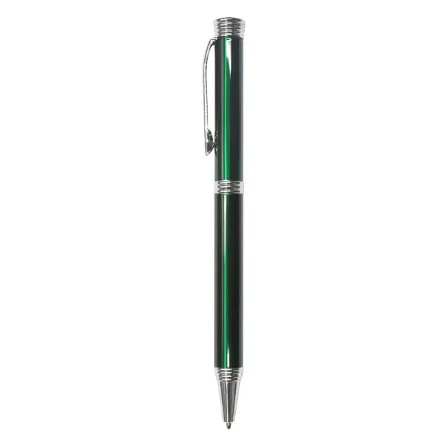 Ручка металева Серебристый Зеленый 3918-01