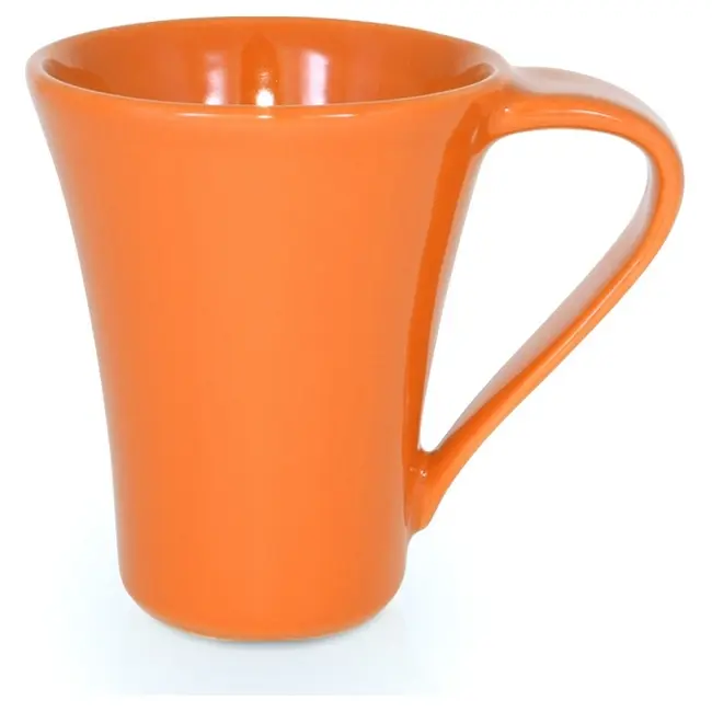 Чашка керамічна Flores 250 мл Оранжевый 1758-11