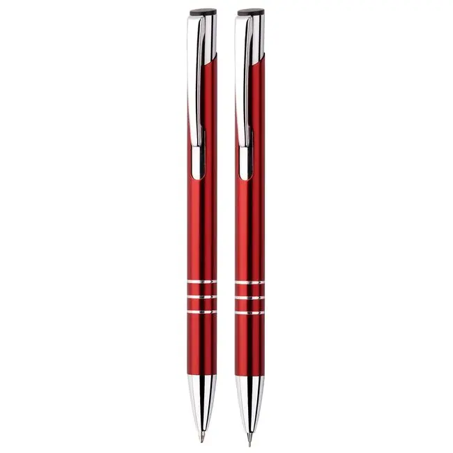 Набор ручка и карандаш металлические Красный Серебристый 5676-03