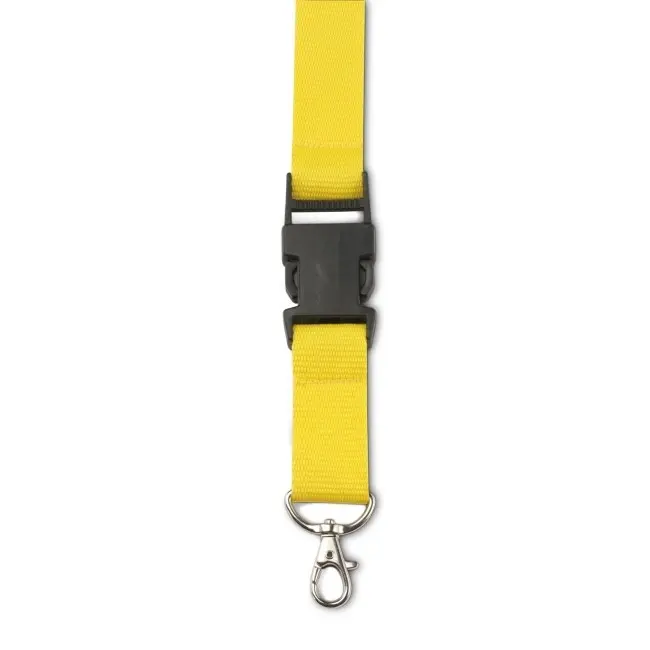 Шнурок с карабином 2,5 см Черный Желтый 6488-03