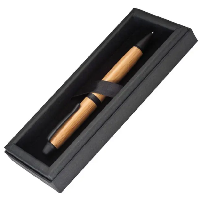 Ручка деревянная в подарочном футляре Черный Древесный Коричневый 5081-01