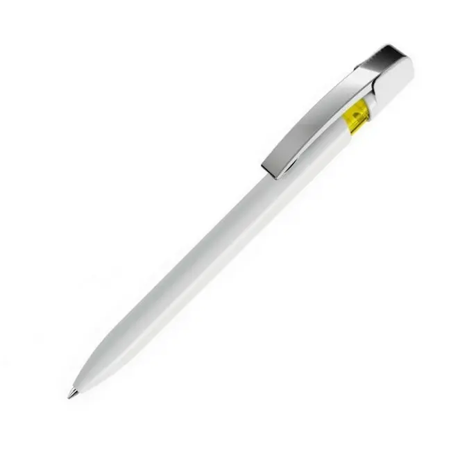 Ручка 'UMA' 'Sky M' пластиковая Желтый Серебристый Белый 8939-03