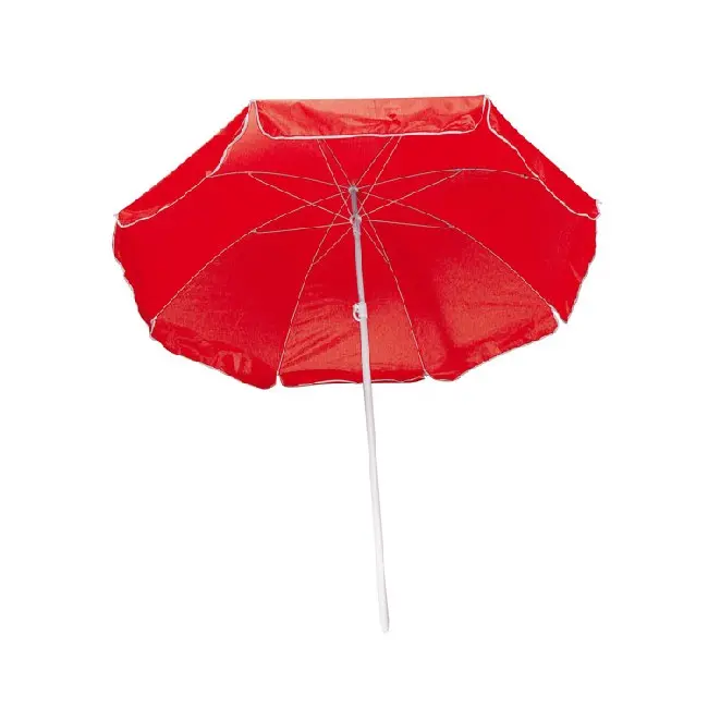 Пляжна парасолька одноколірна червона Белый Красный 4131-04
