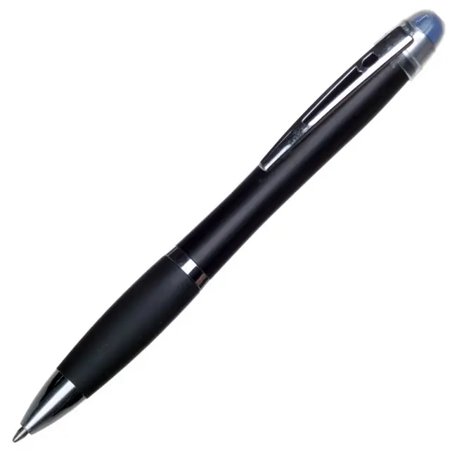 Ручка стилус пластикова Черный Синий Серебристый 13059-03