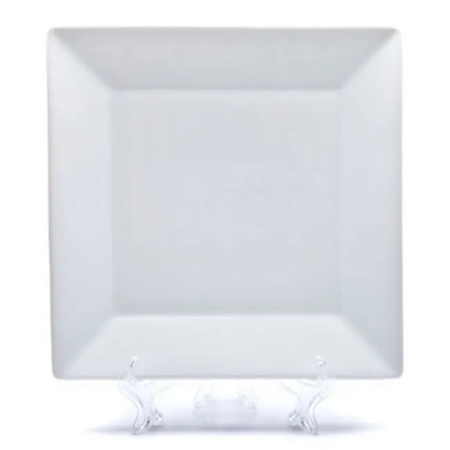 Тарелка фарфоровая квадратная D290 Белый 7035-01