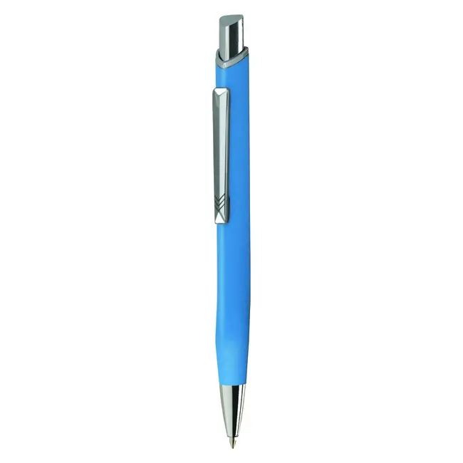 Ручка металлическая 'VIVA PENS' 'KOBI LUX' Серебристый Голубой 8629-03