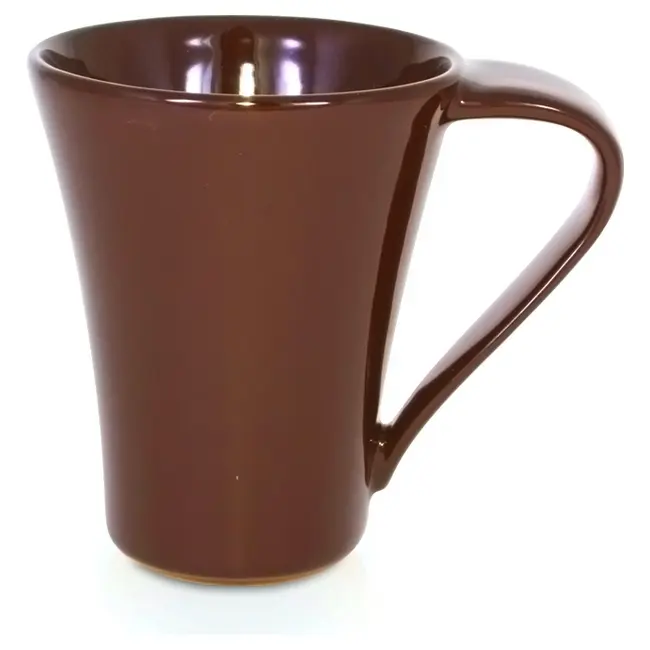 Чашка керамічна Flores 250 мл Коричневый 1758-04
