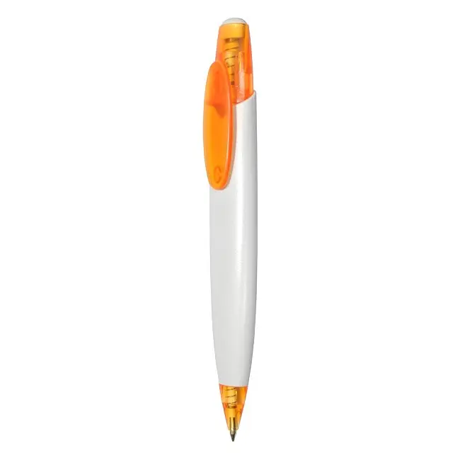 Ручка пластиковая Белый Оранжевый 3937-03
