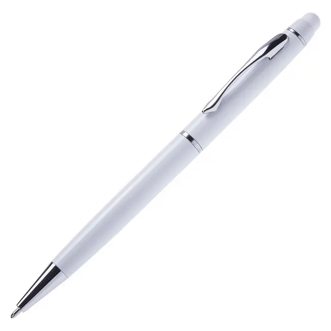 Ручка стилус металева Серебристый Белый 8583-01