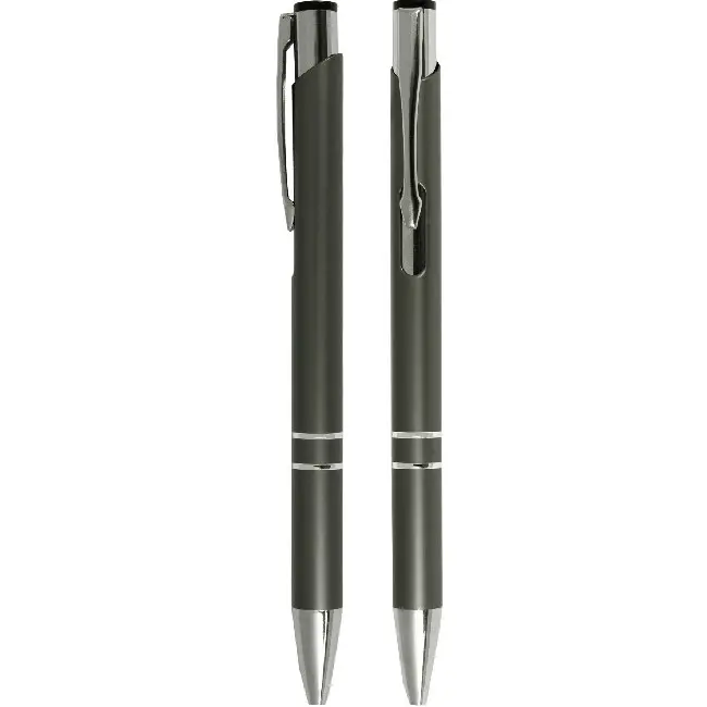 Ручка шариковая металлическая серая Серый Серебристый 4705-05