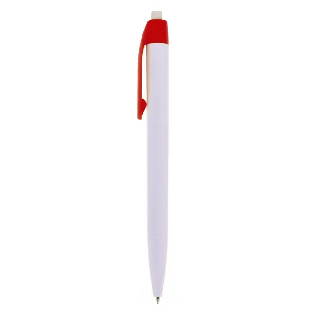 Ручка пластикова Белый Красный 1887-03