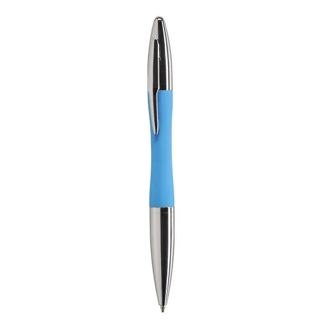 Ручка металева Серебристый Голубой 5630-01
