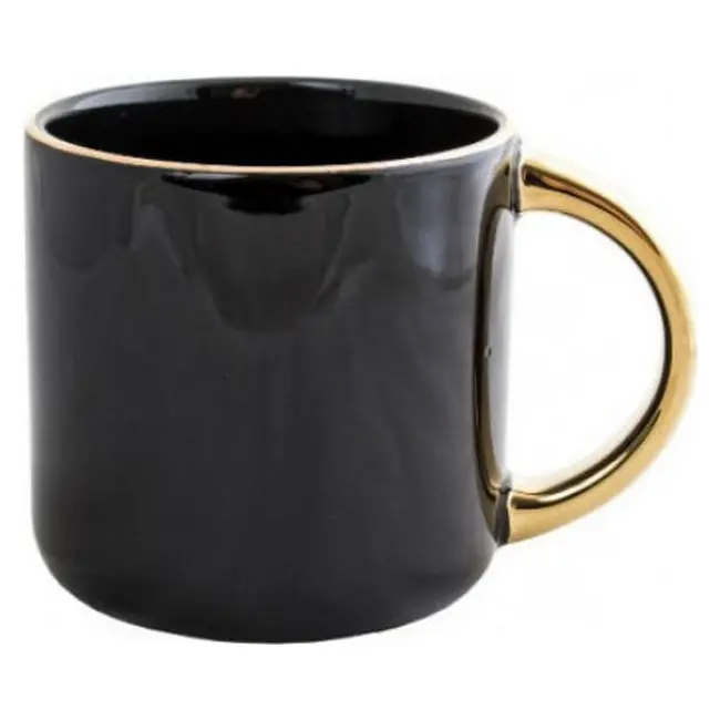 Чашка керамическая 350мл Черный Золотистый 14429-03