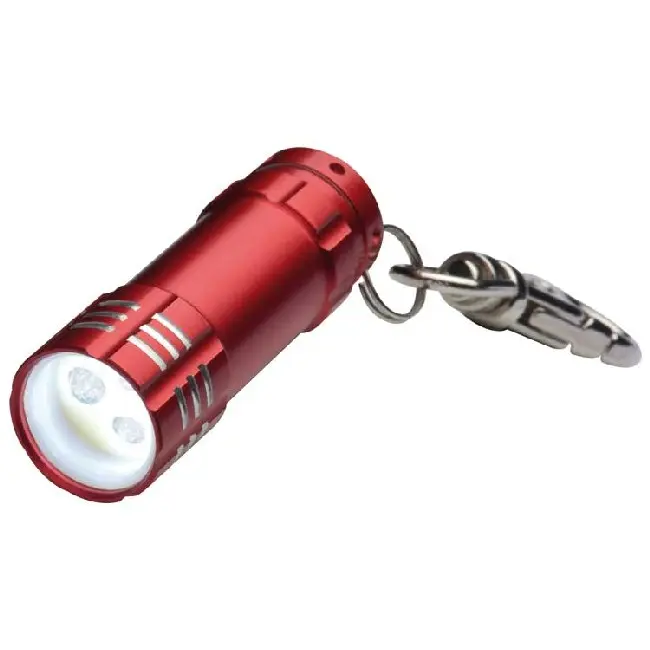 Оригинальный фонарик с карабином Красный 4190-02