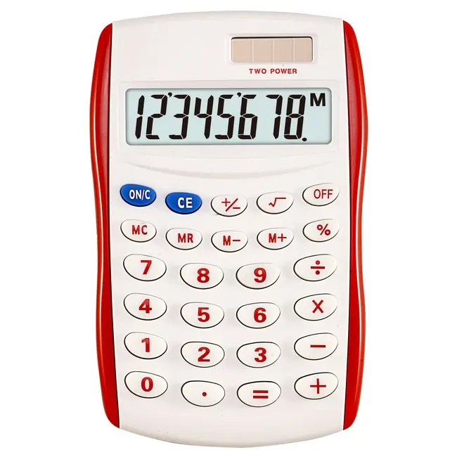 Калькулятор карманный Белый Красный 6379-03