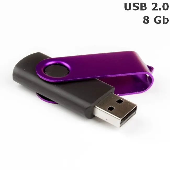 Флешка 'Twister' 8 Gb USB 2.0 Фиолетовый Черный 3673-143