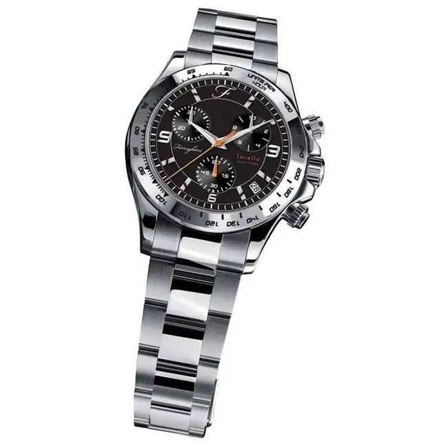 Часы наручные швейцарские с итальянским дизайном Черный Серебристый 3776-01
