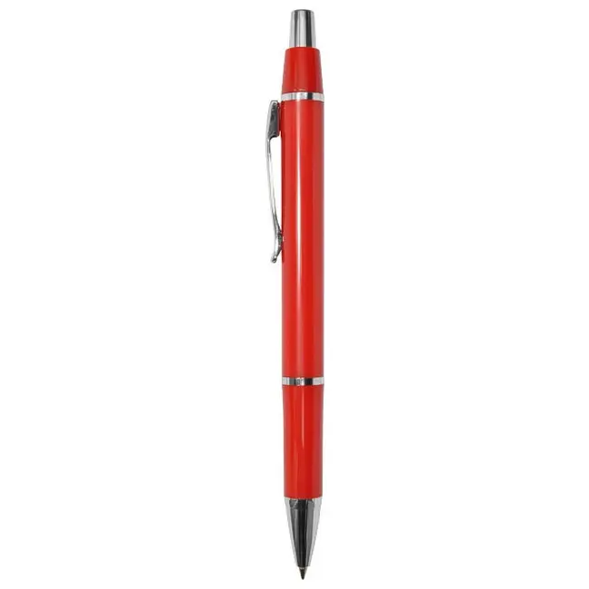 Ручка пластиковая Серебристый Красный 3938-05