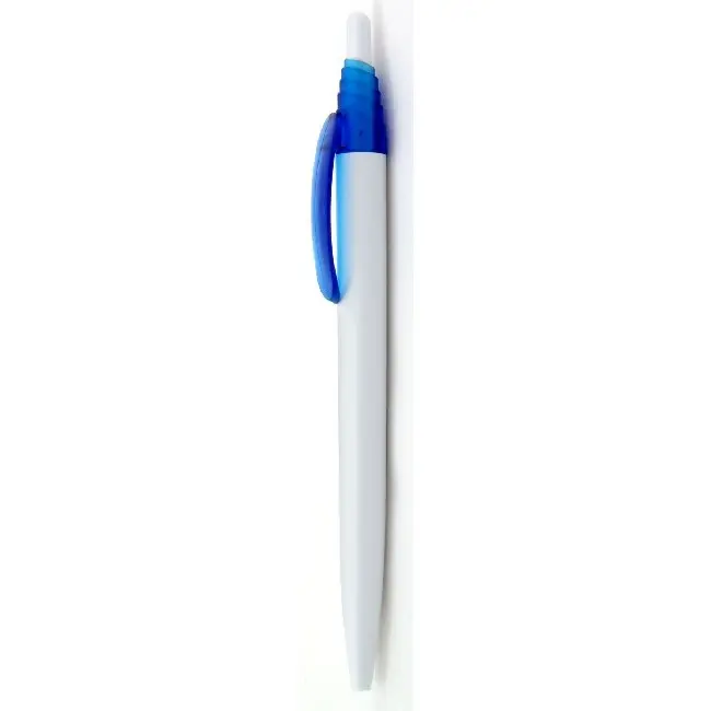 Ручка з глянсового пластика Синий Белый 4124-03