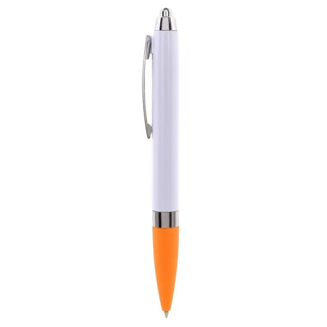 Ручка пластикова Оранжевый Серебристый Белый 1894-06