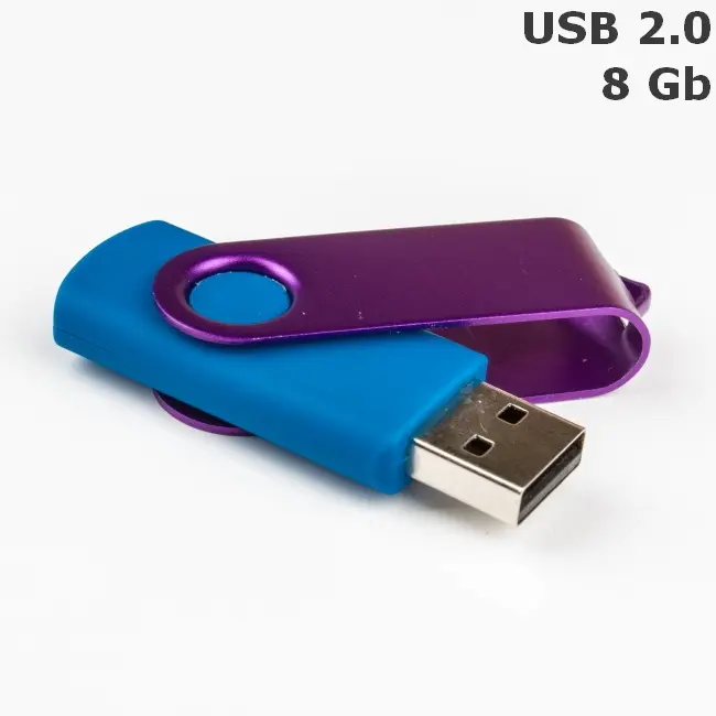 Флешка 'Twister' 8 Gb USB 2.0 Фиолетовый Голубой 3673-131