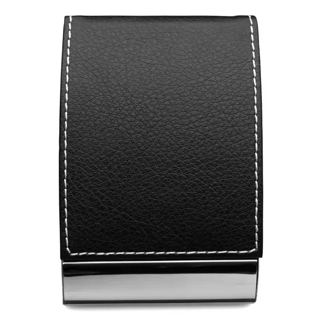 Визитница карманная на магните Черный Белый 1501-01