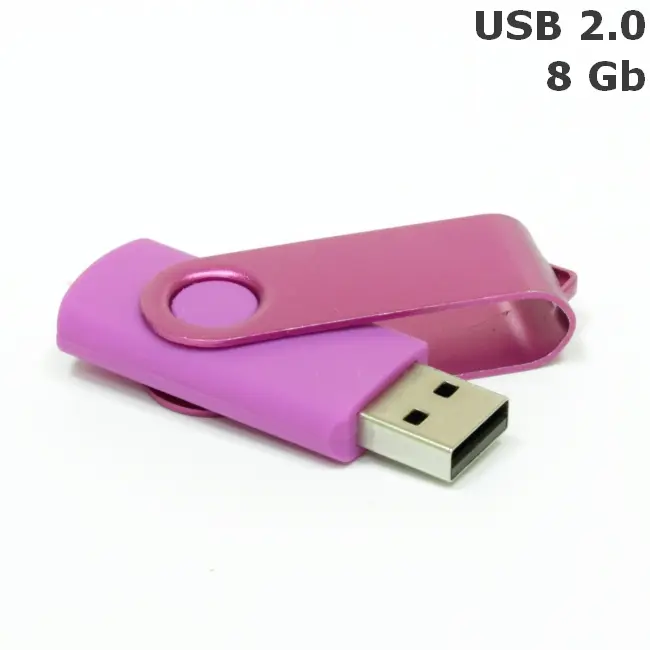 Флешка 'Twister' 8 Gb USB 2.0 Фиолетовый Розовый 3673-33