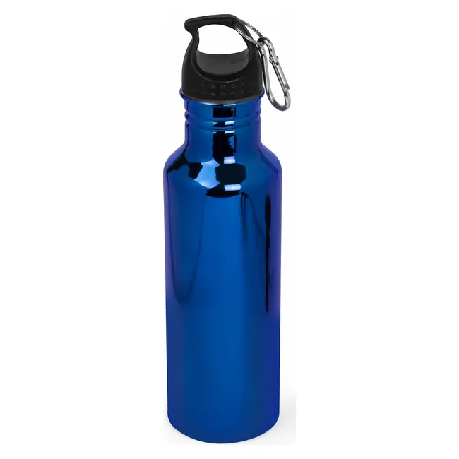 Бутылка металлическая 750мл Синий Черный Серебристый 14648-02