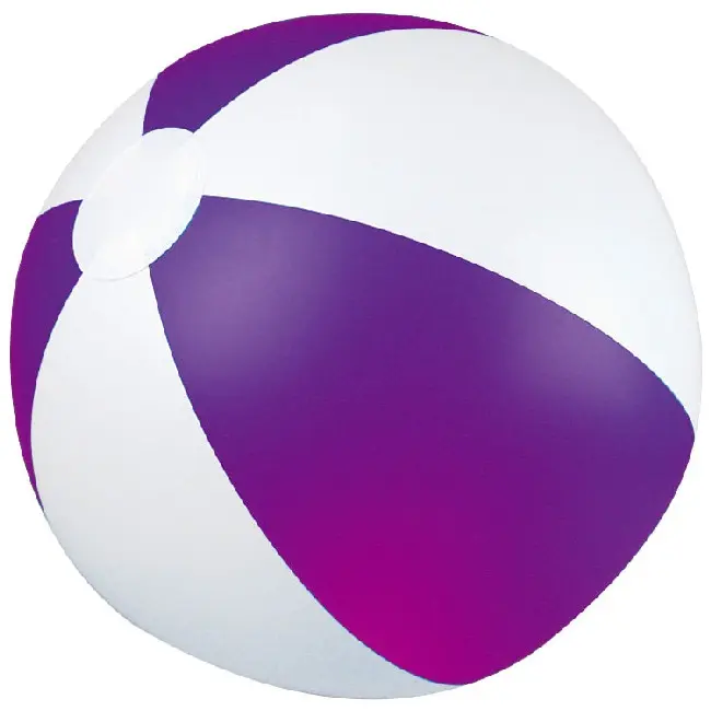 Небольшой 2-х цветный пляжный мяч диаметр 28 см. Фиолетовый Белый 5288-03