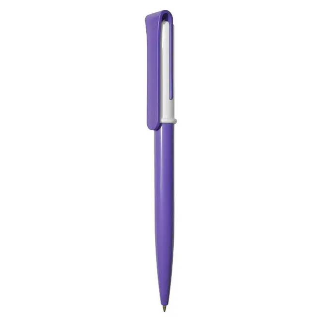 Ручка 'Uson' пластикова з поворотним механізмом Белый Фиолетовый 3911-91